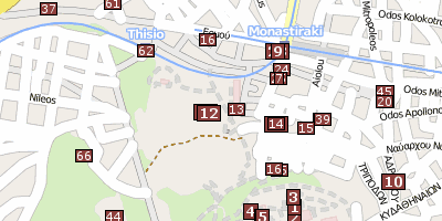 Antike Agorá Stadtplan