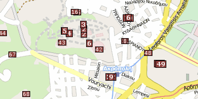 Dionysos-Theater Athen Stadtplan