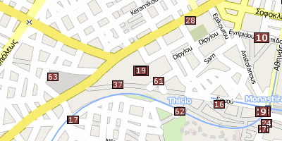 Kerameikós Athen Stadtplan