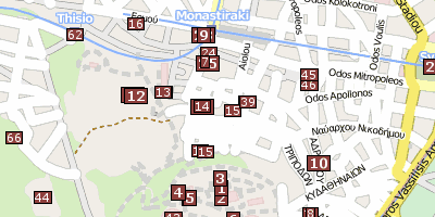 Stadtplan Römische Agorá Athen