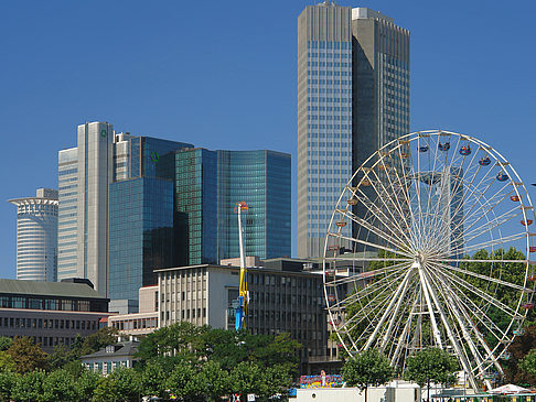 Fotos Eurotower und dresdener Bank mit riesenrad