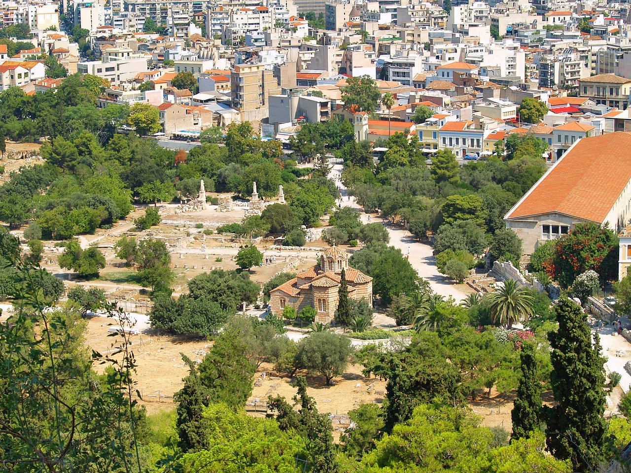  Bildansicht von Citysam  von Athen Die Griechische Agorá war in der Antike der zentrale Versammlungsort Athens